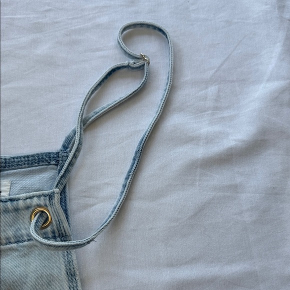 Aerie Light Blue Denim Romper - Picture 3 of 4